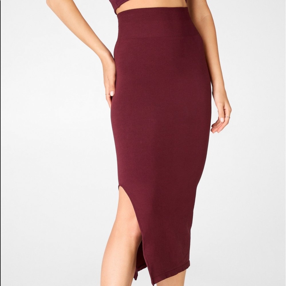 Fabletics seamless high-waisted midi skirt